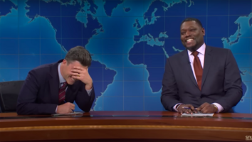 Michael Che Pranks Shocked Colin Jost on 'SNL' by Convincing Audience Not to Laugh at His Jokes